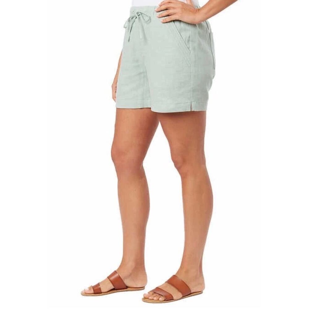 Briggs Linen blend shorts NEW size small soft mint green